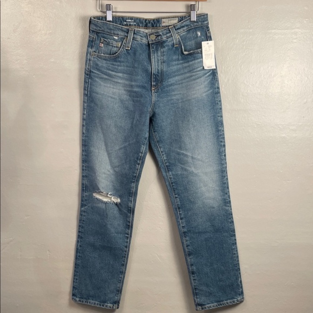 AG The Isabelle High-Rise Straight Cropped Jeans size 28
